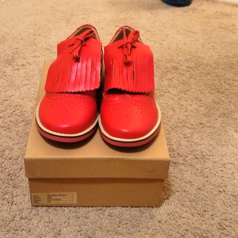 Red kids shoes